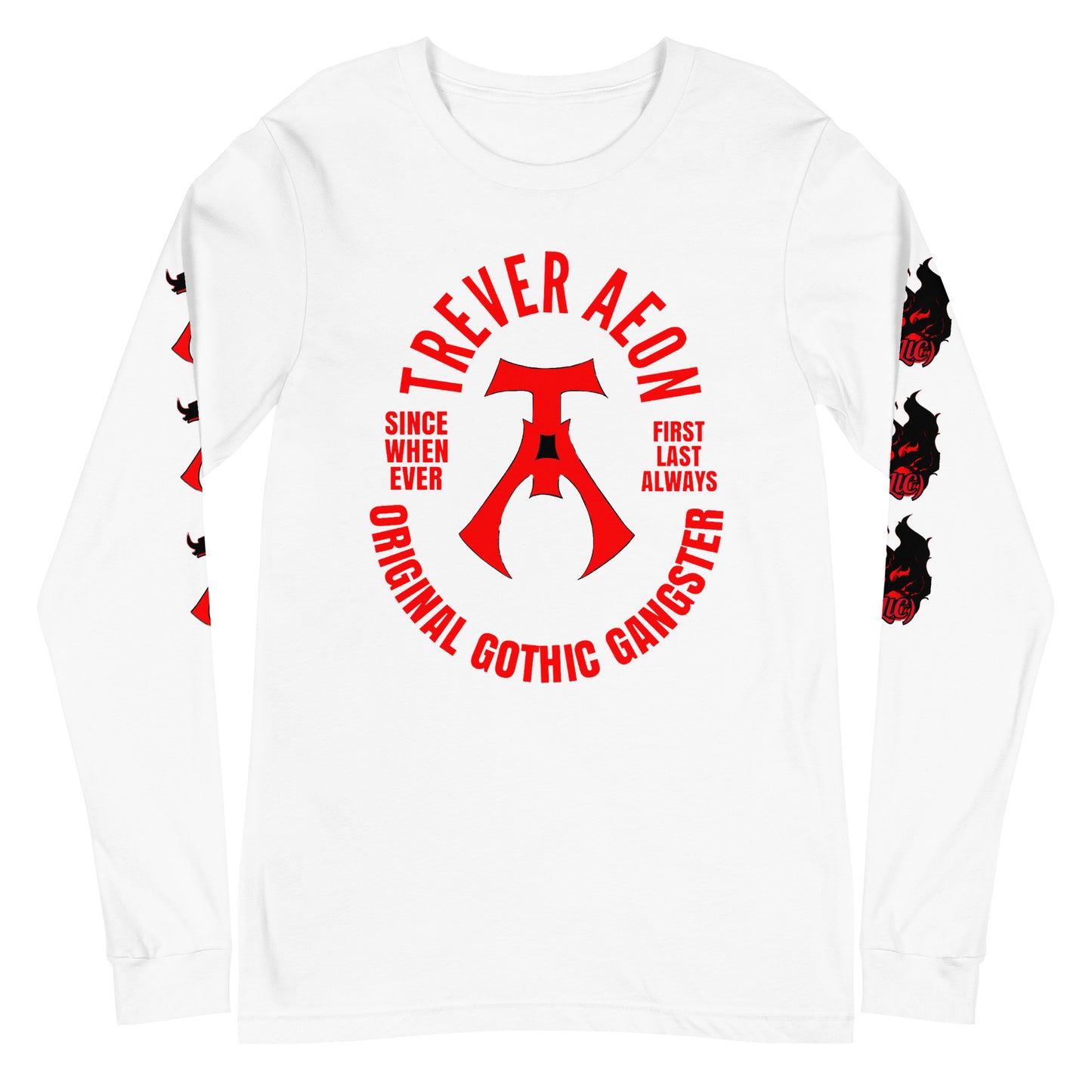 Unisex Long Sleeve Original Gothic Gangster Tee