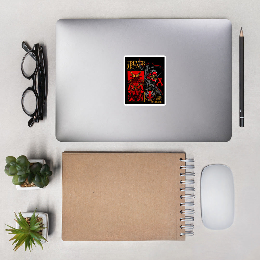 OfTheDead Designs (Juan Ortiz), Hell King Supreme art stickers