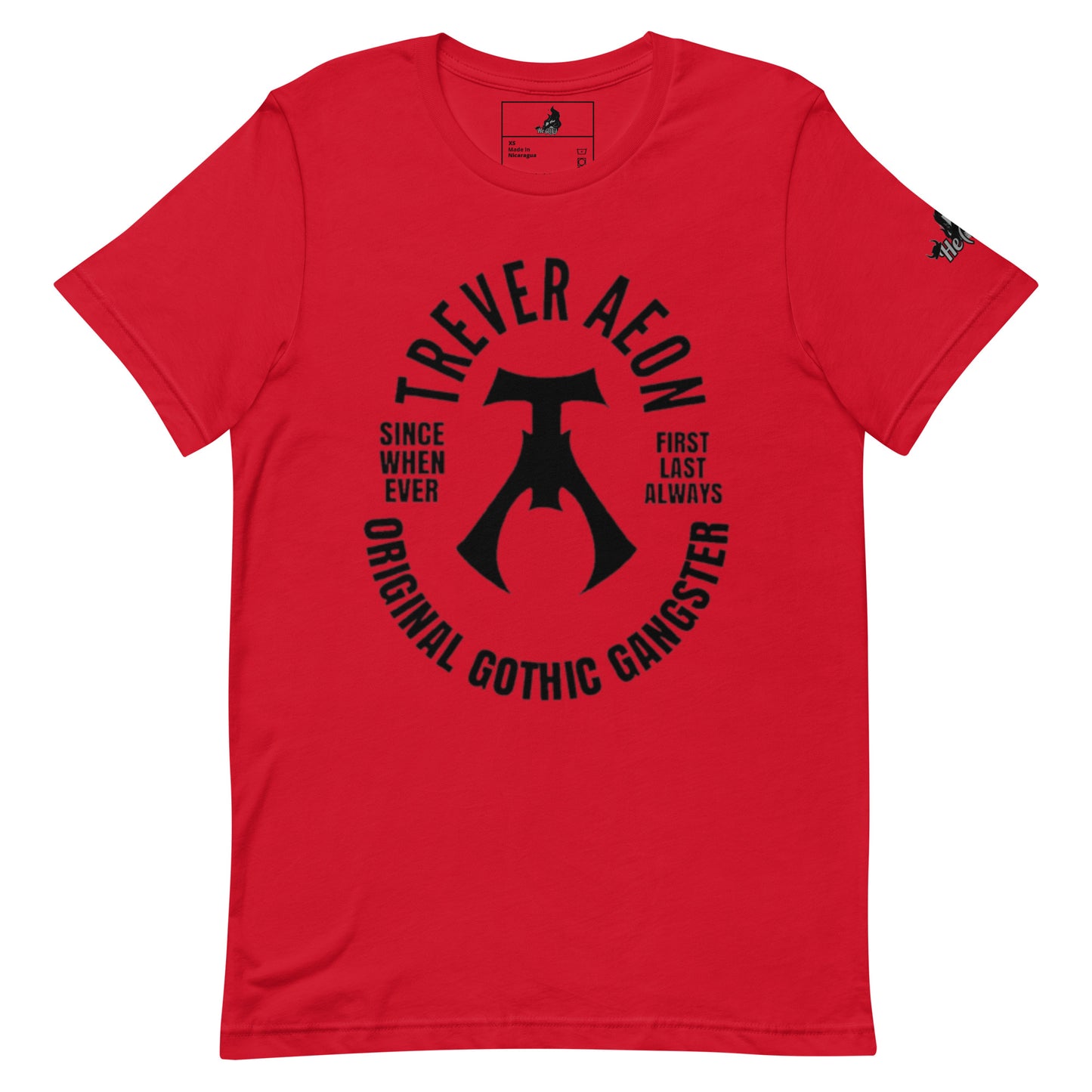 Original Gothic Gangster RED Unisex t-shirt