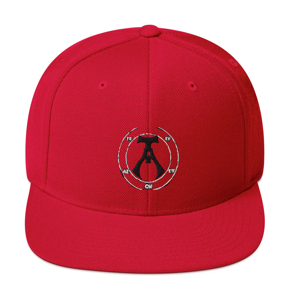 Sigil Of Aeon Red Snapback Hat